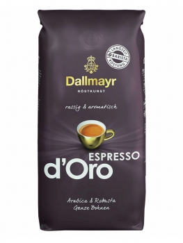 Кофе в зернах Dallmayr Espresso D Oro (Даллмайер Эспрессо де Оро)  1 кг,  вакуумная упаковка