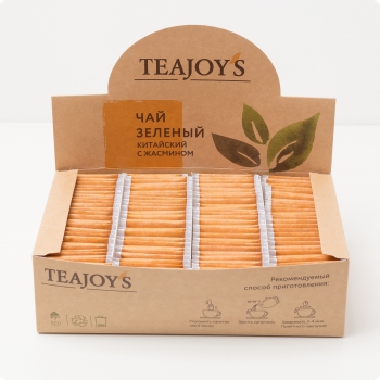 Чай зеленый TEAJOYS (ТиДжойс), упаковка 100 саше по 2 г, китайский с жасмином