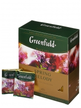 Чай черный Greenfield Spring Melody (Гринфилд Спринг Мелоди), упаковка 100 пакетиков